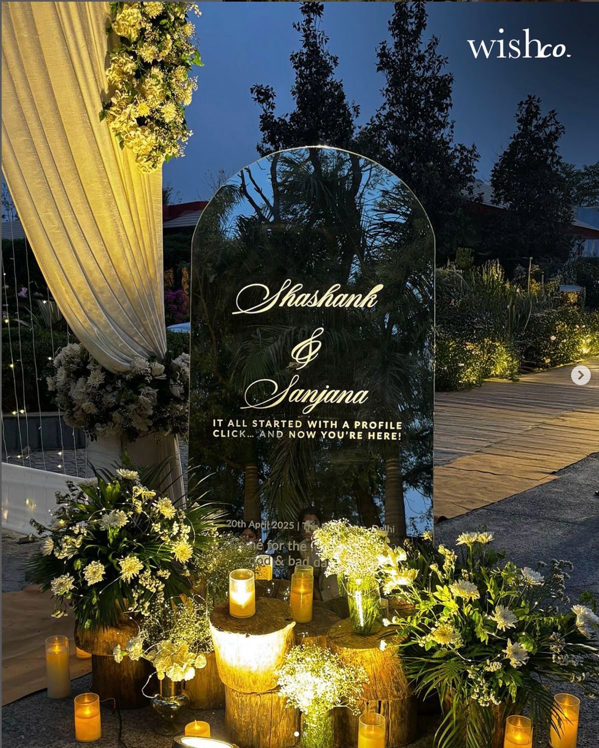 Luxury sangeet decor