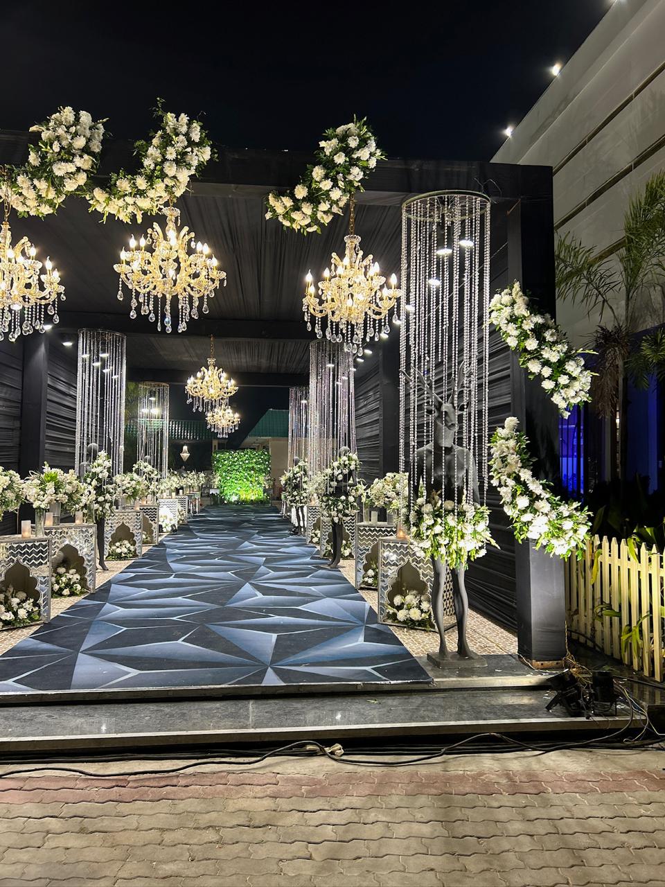 Reception event decoration
