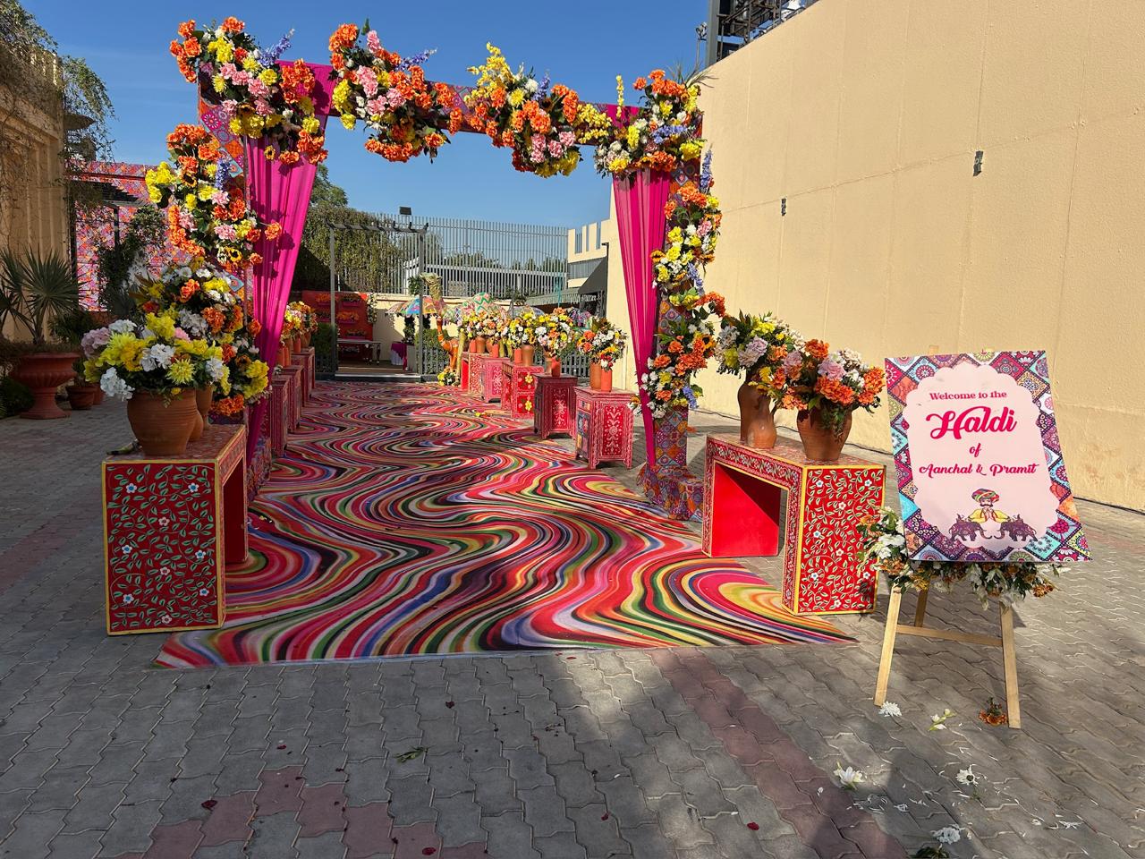 Grand reception setup